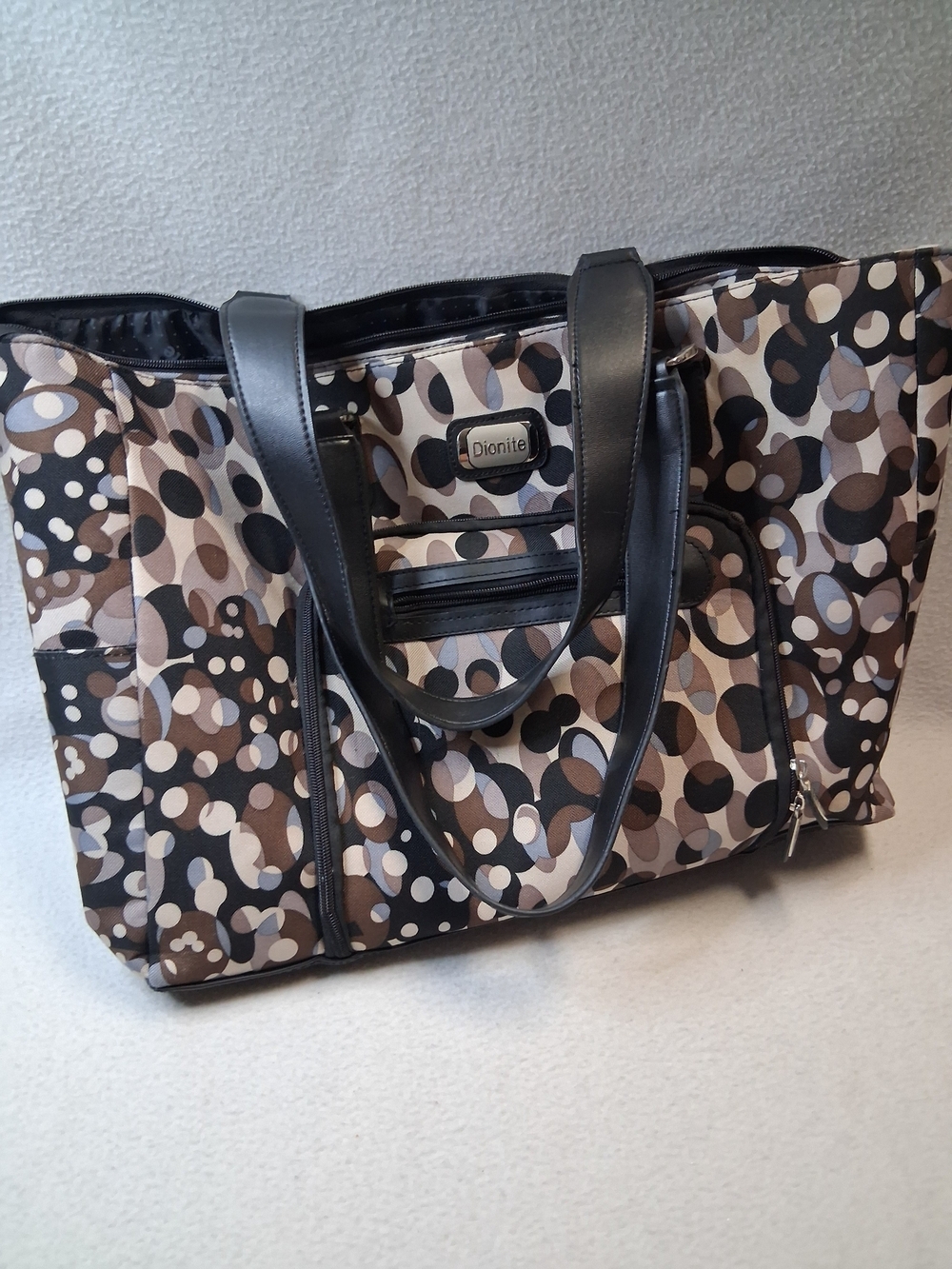 Printed Beige & Black Everyday Tote